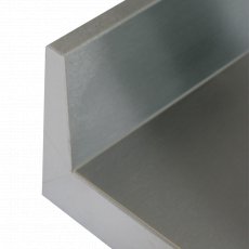 Demonteerbare inox tafel met ondertablet en achterboord 700