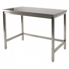 Demonteerbare inox tafel zonder ondertablet 700