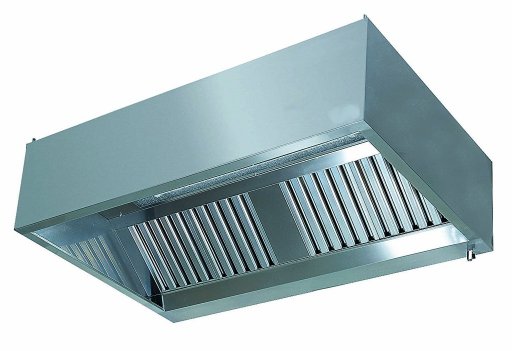 Muurdampkap met compensatie 1300X500