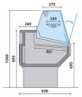 COLAL130V Comptoir réfrigéré,AFI AL130V