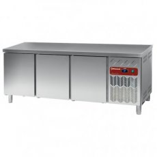 Gekoelde werktafel, geventileerd, 3 deuren EN 600x400 (550L),Diamond DP202/PC-R2